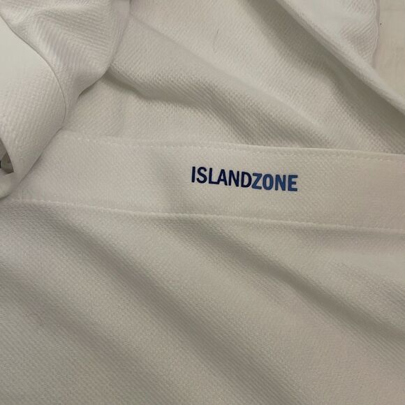 Tommy Bahama San Lucio White Stretch Knit Long Sleeve Shirt Men’s Size Large - Picture 11 of 11